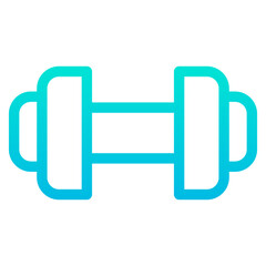 Outline Gradient Dumbbells icon