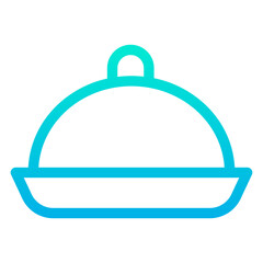 Outline Gradient dinner icon