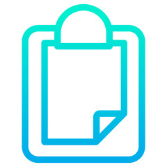 Outline Gradient Notepad icon