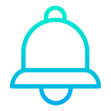 recommend clip art: Outline Gradient Notification bell icon