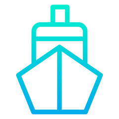 Outline Gradient Shipping icon