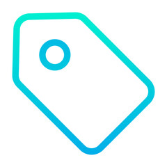 Outline Gradient Tag icon