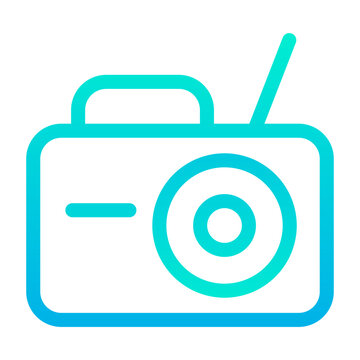 recommend clip art: Outline Gradient Radio icon