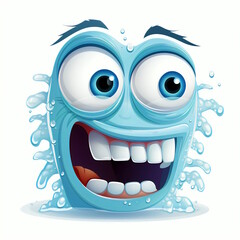 Professional fox with birthday cake vector illustration