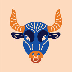 Taurus color concept. Zodiac sign. Astrology and horoscope