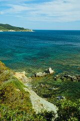La costa tra Nora e Capo Spartivento. Provincia di Cagliari. Sardegna