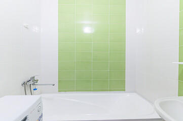 interior apartment room bathroom, sink, decorative elements, toilet
