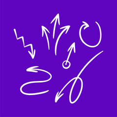 Free vector hand drawn arrow set, Hand drawn creative arrow line art doodle, Hand drawn arrow collection