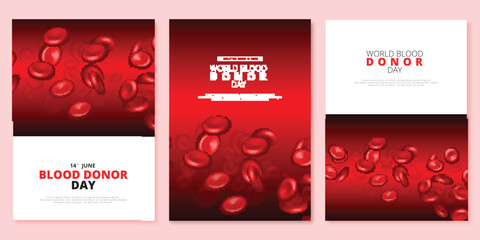 Vector World Blood Donor Day is an annual event observed on June 14th to raise awareness about the importance of blood donation and to thank blood donors for their life-saving contributions vector