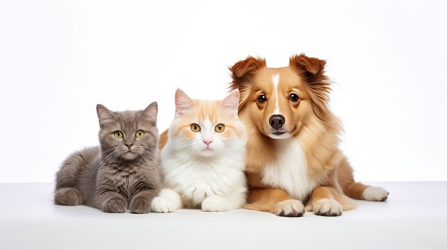 Make your veterinary clinic or pet store stand out with this pets sign featuring lovable animals. An inviting image to convey your dedication to animal welfare and care