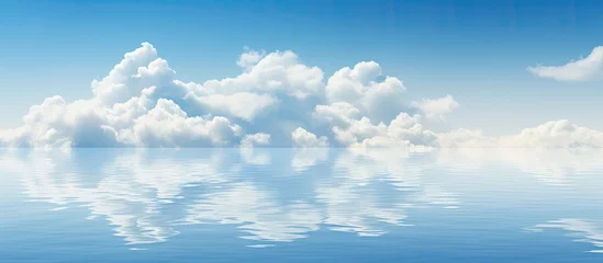 Foto op Plexiglas Clouds mirrored in water With copyspace for text © 2rogan