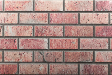 Obraz premium Exterior old red brick wall, brick wall texture background. Old vintage brick wall pattern