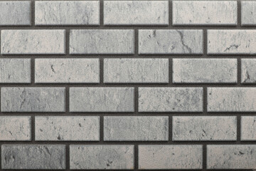 Exterior black and white brick Wall, brick wall texture background. Old vintage brick wall pattern