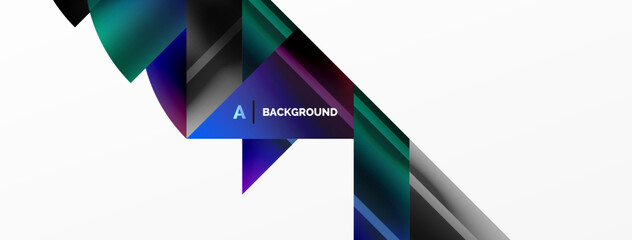 Minimalistic elegance shines through in this metallic background, showcasing composition of circles and triangles, creating geometric masterpiece