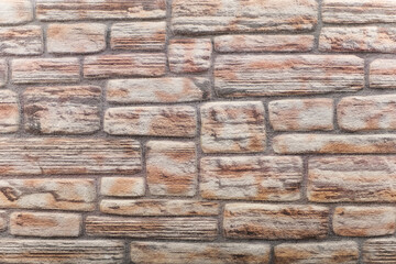 Exterior stone brick Wall, brick wall texture background. Old vintage brick wall pattern
