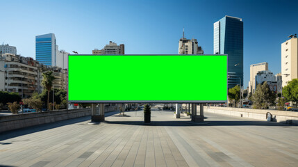 City billboard mockup. Outdoor advertising mockup, advertising display