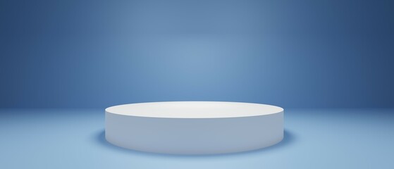 Empty podium 3d render. 3d illustration. Award ceremony concept. 