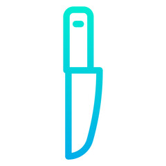 Outline Gradient Knife icon