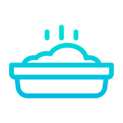 Outline Gradient Meal Plate icon