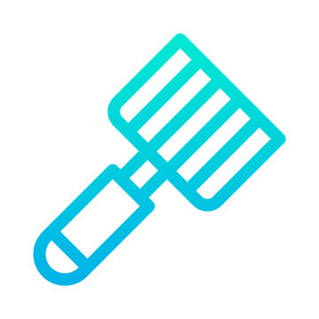 recommend clip art: Outline Gradient Spatula icon