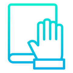 Outline Gradient Law Promise icon