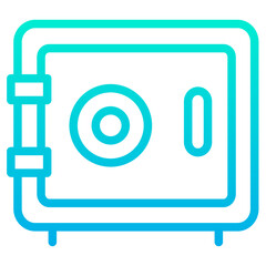 Outline Gradient Locker icon