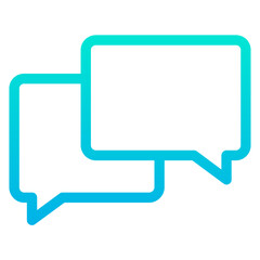 Naklejka premium Outline Gradient Real Estate Chat icon