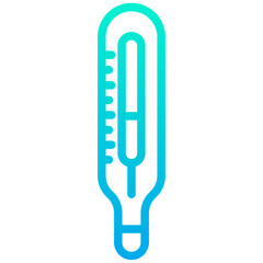 Outline Gradient Thermometer icon