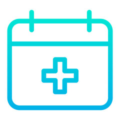 Outline Gradient Education Calendar icon