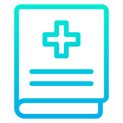 Obraz premium Outline Gradient Book icon