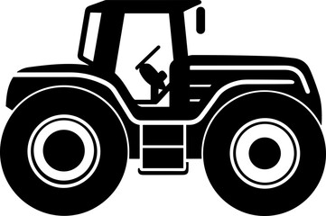 Tractor Icon Illustration