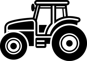Tractor Icon Illustration