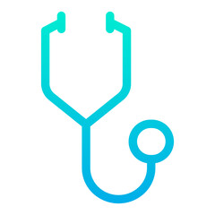 Outline Gradient Stethoscope icon