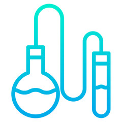 Outline Gradient Chemistry flask icon