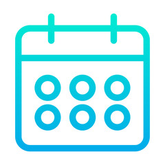 Outline Gradient Event icon