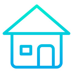 Outline Gradient Home icon