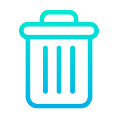 Outline Gradient Delete icon