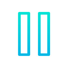 Outline Gradient Pause icon