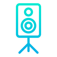 Outline Gradient Speaker icon