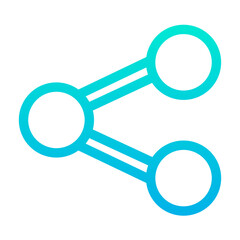 Outline Gradient Share icon