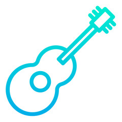 Outline Gradient Guitar icon