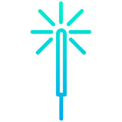 Outline Gradient Sparklers icon