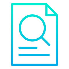 Outline Gradient Research icon