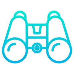 Outline Gradient Binoculars icon