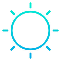 Outline Gradient Brightness icon