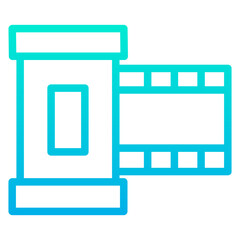 Outline Gradient Valentine Film icon