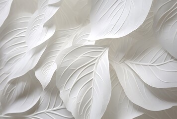 White paper leaf background, close-up. White paper leaf texture