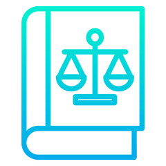 Outline Gradient Book icon