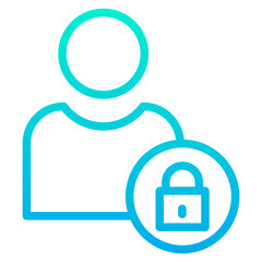 Outline Gradient User icon
