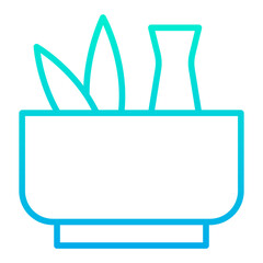Outline Gradient Herbal icon
